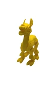 3D Hareketli Oyuncak Lama - Sarı - 6