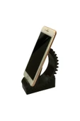 Dişli Tasarımlı Ayarlanabilir Telefon ve Tablet Standı - Siyah - 3