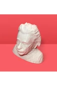 3D Albert Einstein Büstü Dekoratif Obje - 1