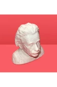 3D Albert Einstein Büstü Dekoratif Obje - 4