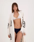 Bornoz ,Plaj Kıyafeti,Kimono , Kaftan ,Sabahlık  Medusa Baskılı - 10