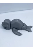 3d Hareketli Deniz Aygırı / Mors Figürlü Oyuncak - Gri thumbnail 2