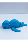 3d Hareketli Deniz Aygırı / Mors Figürlü Oyuncak - Mavi - 2