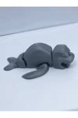 3d Hareketli Deniz Aygırı / Mors Figürlü Oyuncak - Gri thumbnail 4