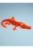 3d Hareketli Iskelet Timsah Figürlü Oyuncak - Turuncu - 1