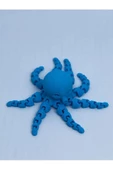 3 Boyutlu Hareketli Ahtapot Oyuncak & Masa Dekoru -mavi thumbnail 7