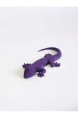 3d Kertenkele Gecko Figürlü Model Oyuncak - Mor thumbnail 3