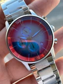 Ferro Çelik Kordon İç Fonksiyonları Aktif Chronograph 30 Mt Su Geçirmez Erkek Kol Saati EFM.339.K thumbnail 4