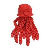 3d Hareketli Sevimli Deniz Anası Oyuncak & Masa Dekoru -kırmızı thumbnail 7