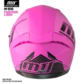 MTS M-910 FUCHSIA LADY GÜNEŞ VİZÖRLÜ KASK (GÖKKUŞAĞI CAMLI) - 3