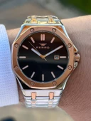 Ferro Çelik Kordon İyon Kaplama Kasa Tasarım Seri 30 Mt Su Geçirmez Erkek Kol Saati EFM.290.E2 thumbnail 2