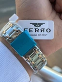 Ferro Çelik Kordon İyon Kaplama Kasa Tasarım Seri 30 Mt Su Geçirmez Erkek Kol Saati EFM.290.E2 thumbnail 5