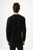Loft 2037698 Siyah Erkek Bisiklet Yaka Regular Fit Loft Yazı Detaylı Sweat - 4