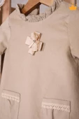 Babyhola Kadife Kız Bebek Çocuk Elbise 13535 - 5