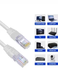 30 Metre Cat6 Patch Kablo 30M CAT6 Ethernet Kablosu Utp Lan Kablosu Internet Kablosu Gri Renk - 3