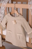 Babyhola Kadife Kız Bebek Çocuk Elbise 13535 - 8