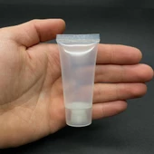 Şeffaf Boş Krem Tüpü 20ml , Vidalı Kapaklı Merhem Tüpü ,  Şeffaf Lipgloss Tüp 20 ml x 3 Adet thumbnail 1