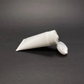 Beyaz Boş Krem Tüpü 20ml , Fliptop Kapaklı Merhem Tüpü ,  Beyaz Lipgloss Tüp 20 ml x 3 Adet thumbnail 2