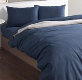 Doqu Home Pure Line Nevresim Takımı Çift Kişilik - Lacivert - 3