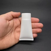 Beyaz Boş Krem Tüpü 30ml , Vidalı Kapaklı Merhem Tüpü ,  Beyaz Lipgloss Tüp 30 ml x 3 Adet - 1