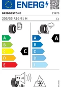 BRİDGESTONE 205/55 R16 91H BLİZZAK LM005 OTO KIŞ LASTİĞİ ( ÜRETİM YILI: 2023 ) - 3