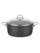 FALEZ Black Line Granit 26 cm Derin Tencere - 1