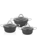 FALEZ BLACK LİNE 6 PARÇA MİDİ SET BLN3018 - 1