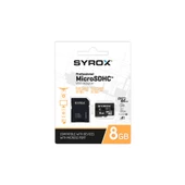 Syrox MC8 Hafıza Kartı 8 GB Micro SDHC + Adaptörlü - 1