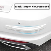 OTO MOTTO Esnek Tampon Koruma Bandı Tampon Kapı Koruyucu Şerit Yumuşak Bant 2 Li Paket Beyaz - 5