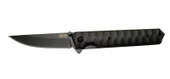 SOG Kendo 4010 BK Siyah Kamp Çakı 21cm - Yarı Otomatik, Metal Sap, Kılıflı - 1