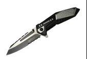 4172 Gri Kamp Çakı 21cm - Yarı Otomatik, Testere Detaylı - 1