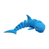 3d Hareketli Köpek Balığı Figürlü Oyuncak - Mavi thumbnail 3