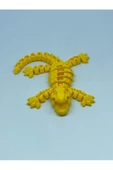 3d Hareketli Timsah Figürlü Oyuncak & Masa Dekoru - Sarı thumbnail 2