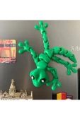3D Hareketli Gecko Kertenkele Figürlü Buzdolabı Magneti (Süsü) - Yeşil - 6