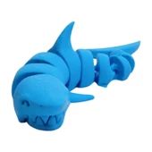 3d Hareketli Köpek Balığı Figürlü Oyuncak - Mavi thumbnail 1