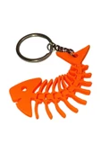 3D Haraketli Balık Anahtarlık - Turuncu thumbnail 1