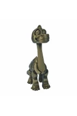3D Hareketli Oyuncak Brakiyozor (Brachiosaurus) Dinozor - Altın Kahve - 4