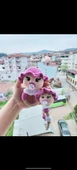 Amigurumi çıngırak ve emzik Zinciri isme özel Dukakidstoys bebek oyuncağı - 1