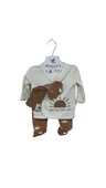 uğurböceğiçocuk Bebek 5'li Zıbın Takım Güneş Baskılı Soft Kumaş 223058 - 3