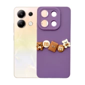 Xiaomi Redmi Note 13 4G Kılıf 3D M Bear Kamera Korumalı Silikon Kapak - 3