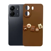 Xiaomi Redmi 13C Kılıf 3D M Bear Kamera Korumalı Silikon Kapak - 7