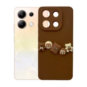 Xiaomi Redmi Note 13 4G Kılıf 3D M Bear Kamera Korumalı Silikon Kapak - 7