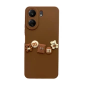 Xiaomi Redmi 13C Kılıf 3D M Bear Kamera Korumalı Silikon Kapak - 6