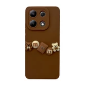 Xiaomi Redmi Note 13 4G Kılıf 3D M Bear Kamera Korumalı Silikon Kapak - 6