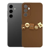 Samsung Galaxy S24 Plus Kılıf 3D M Bear Kamera Korumalı Silikon Kapak - 3