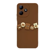 Realme Note 50 / C53 Kılıf 3D M Bear Kamera Korumalı Silikon Kapak - 2