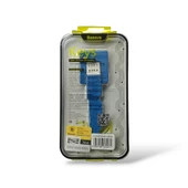 5 Adet iPhone Data şarj Kablo Anahtarlık Mavi USB Lightning 8 Pin - 1