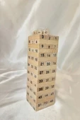 Jenga Ahşap Oyuncak Oyun Çubuğu Çöpü Akıl Zeka Beceri Oyunu - 5