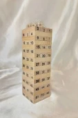 Jenga Ahşap Oyuncak Oyun Çubuğu Çöpü Akıl Zeka Beceri Oyunu - 7