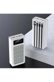 20.000 Mah Şarj Göstergeli Dahili Çoklu Kablolu Powerbank  acil durum ışık modu  ve fenerli - 2